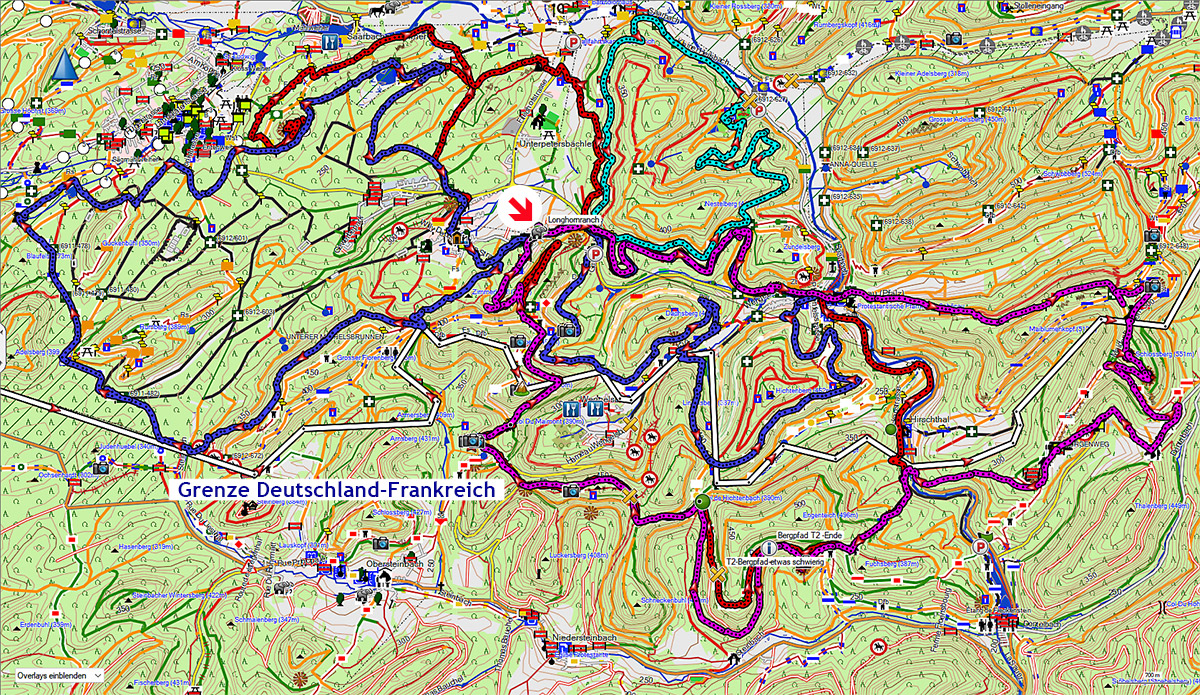 Karte Longhornranch